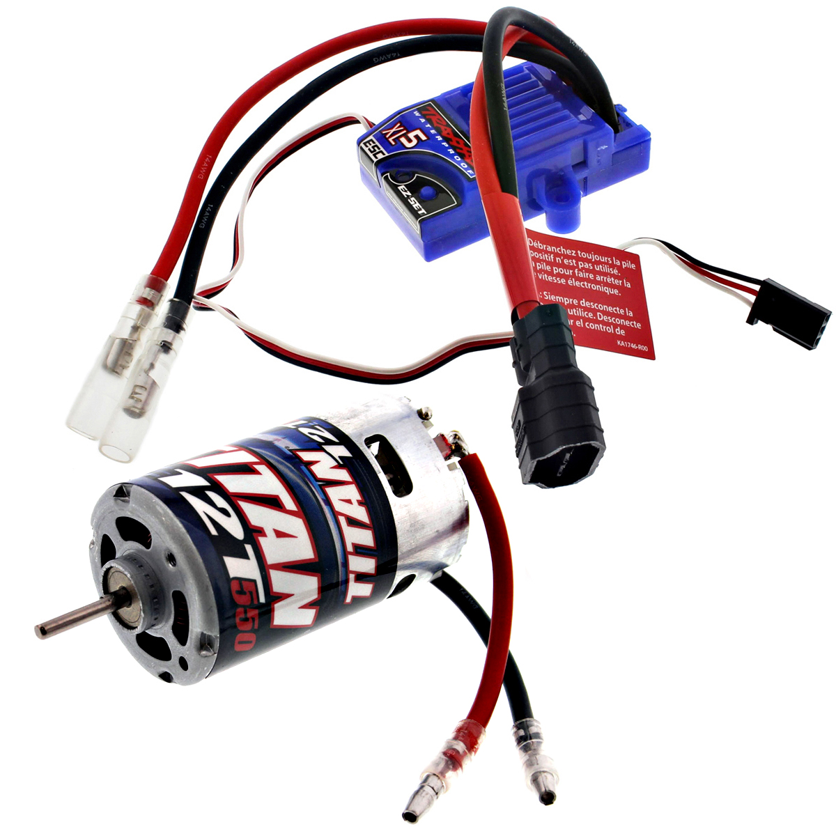 Traxxas Monster Jam * XL5 WATERPROOF LVD ESC & TITAN 12T 550 BRUSHED MOTOR * 30656526920 eBay